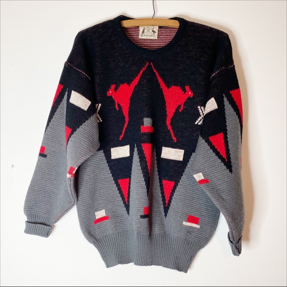 Vintage Hysport Australia Kangaroo Wool Sweater 16